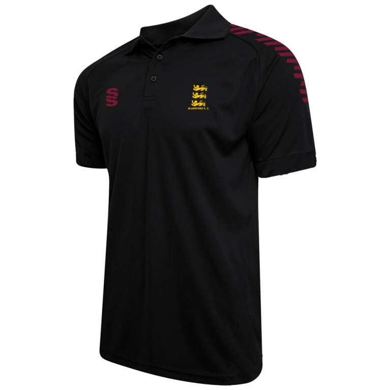 Men's/Juniors - Dual Solid Polo Shirt - Black