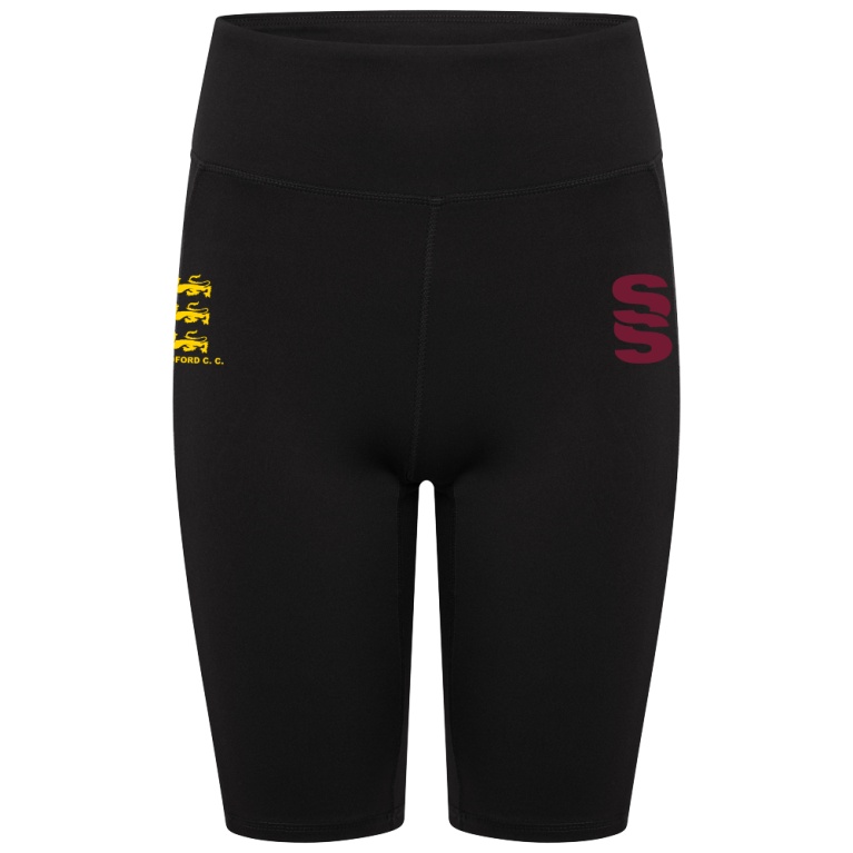 WOMENS DUAL CYCLING SHORT : Black